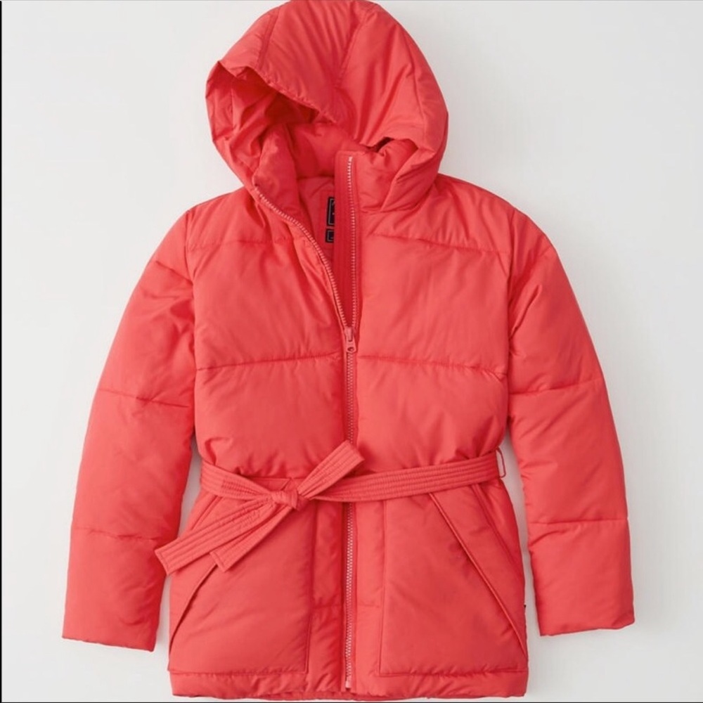 Abercrombie and Fitch Belted Puffer Coat